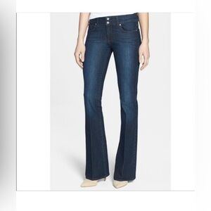 Paige Bootcut‎ women Hidden Hills Denim Jeans Dark Wash Sz 32 flared flaked